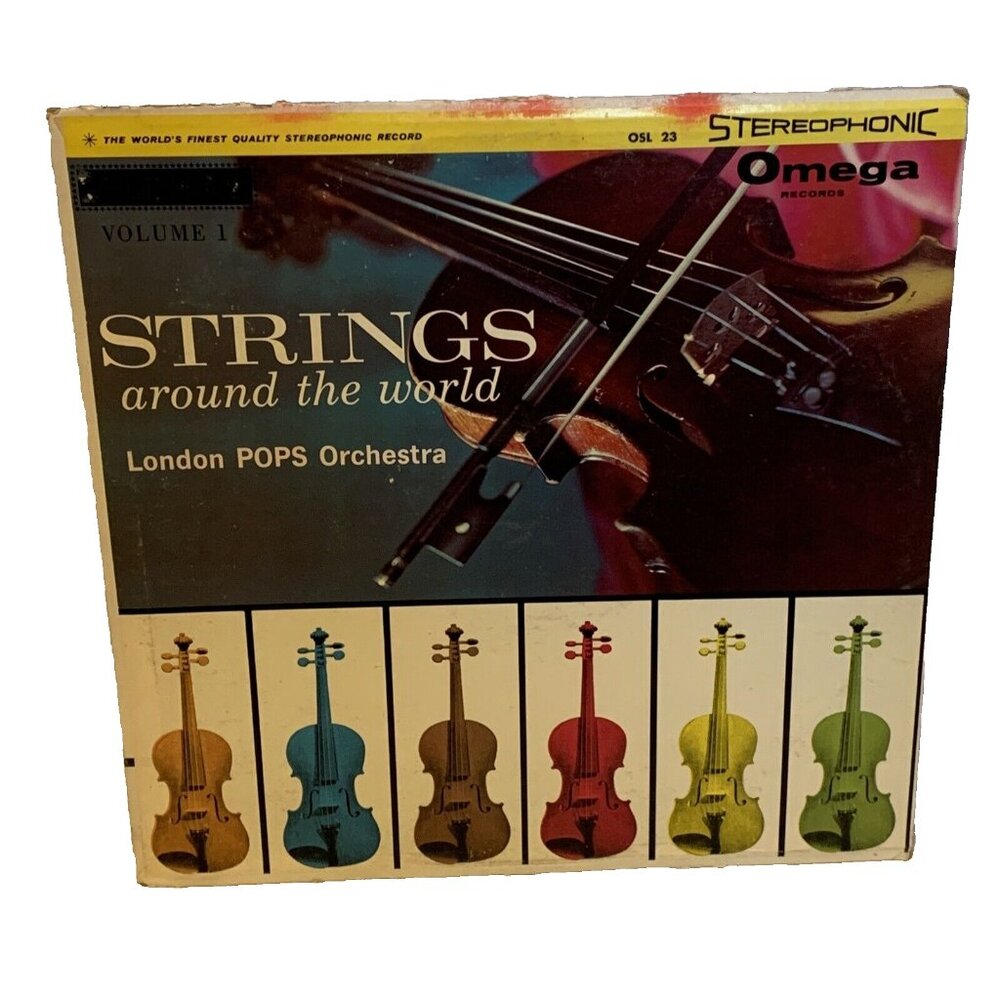 Broadway Pops Orchestra Strings Around The World Volume 1 (Vinyl) Omega OSLF 23